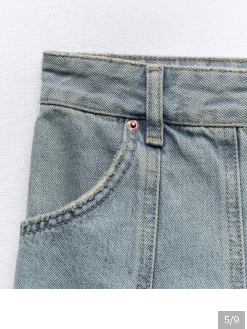NEW ZARA  Bloggers Fave
Crop Mini Pleated Denim Skirt
XL
🚨NO DISCOUNT - Picture 5 of 7
